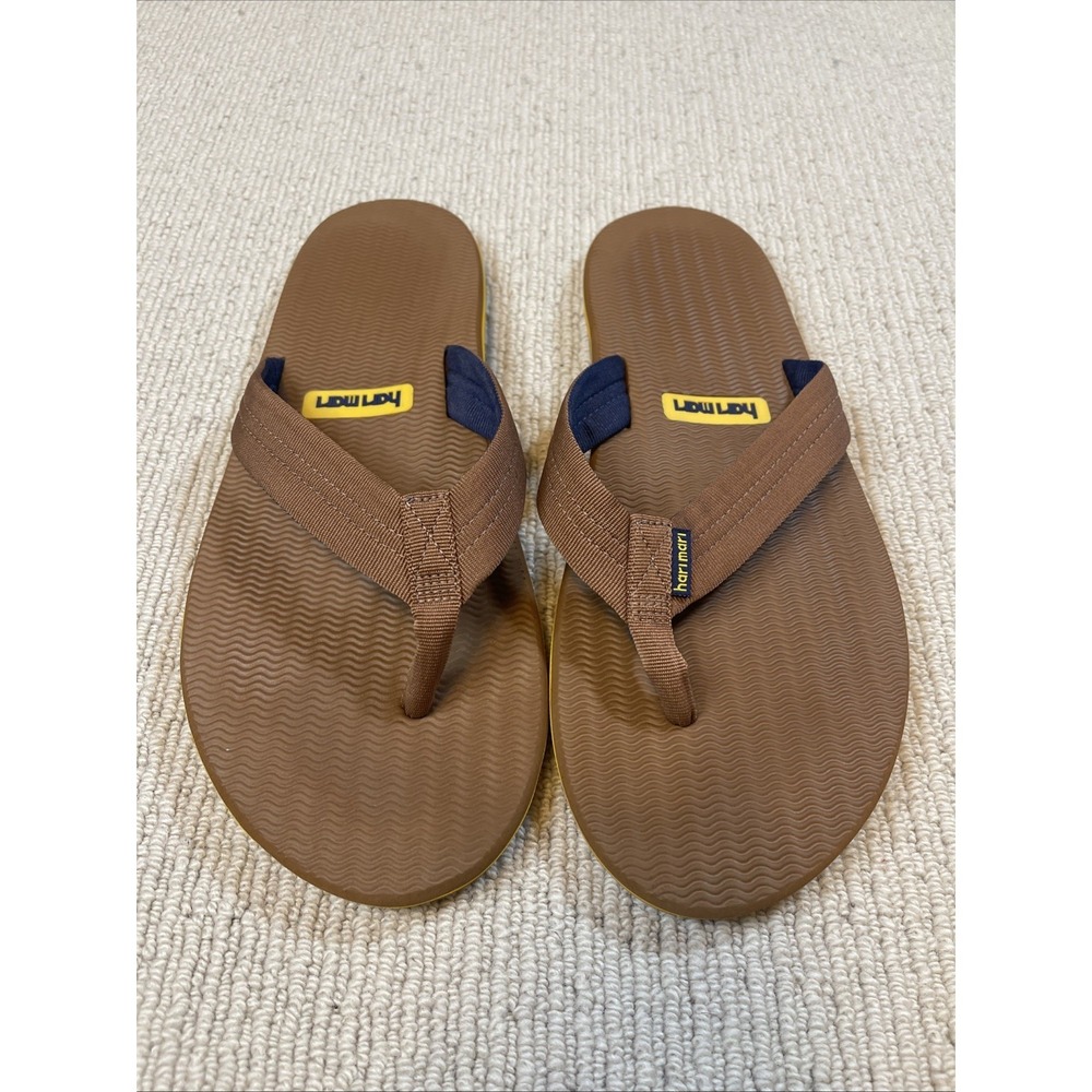 Hari Mari Men's 11 Dunes Flip Flops Brown  Waterproof Comfort Sandals